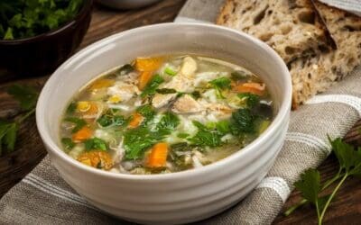 Lemon, Artichoke, and Chicken Soup