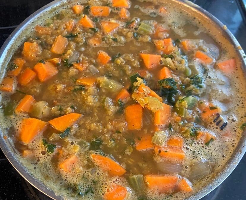 Red Lentil and Sweet Potato Soup